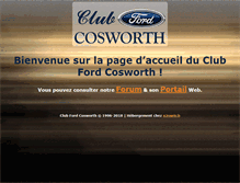 Tablet Screenshot of clubfordcosworth.fr